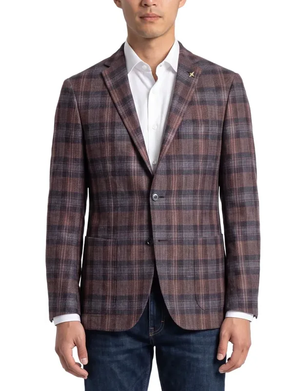 Linen-blend Blazer