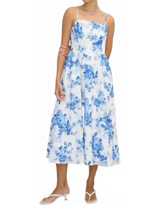 The Capri Floral Midi Dress