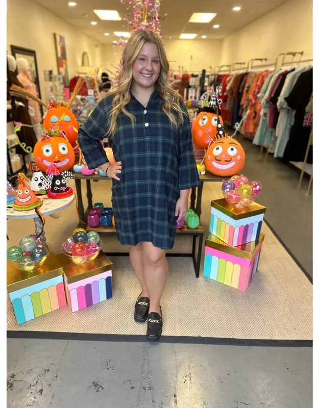 Arden Plaid Watch Dress