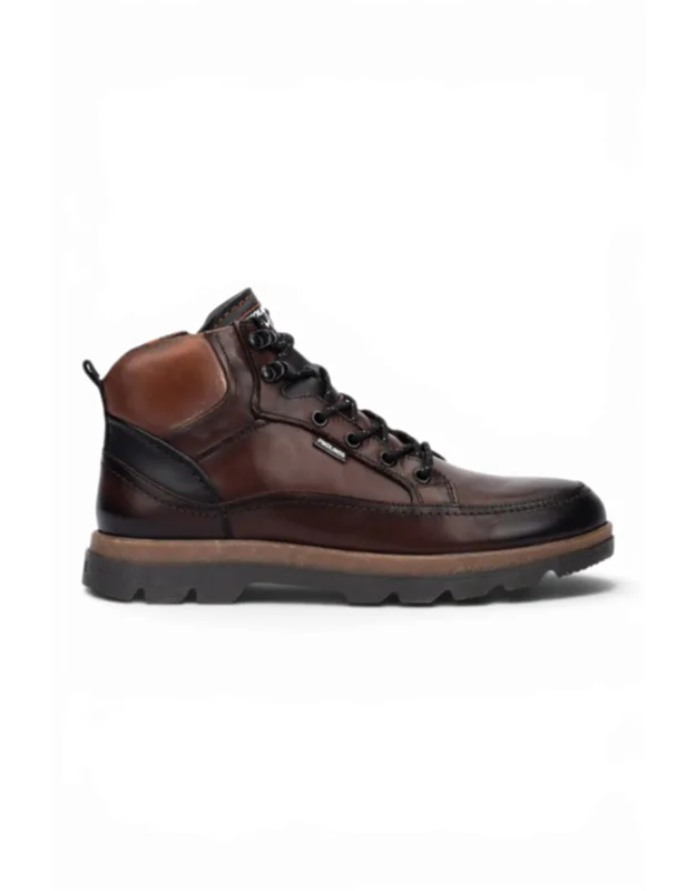 Leather Lace-up Ankle Boots