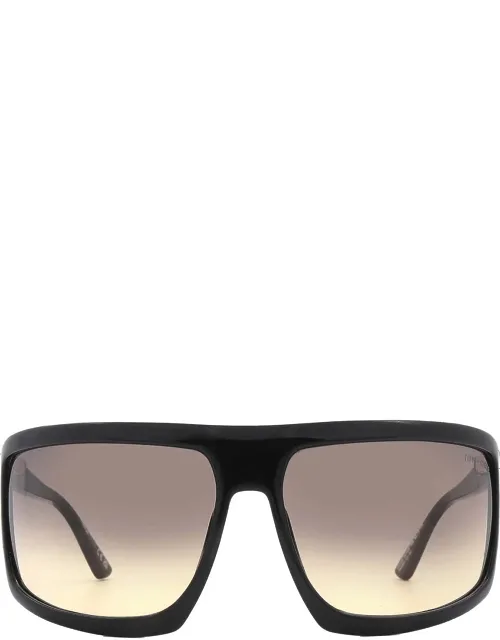 Clint Smoke Gradient Wrap Sunglasses