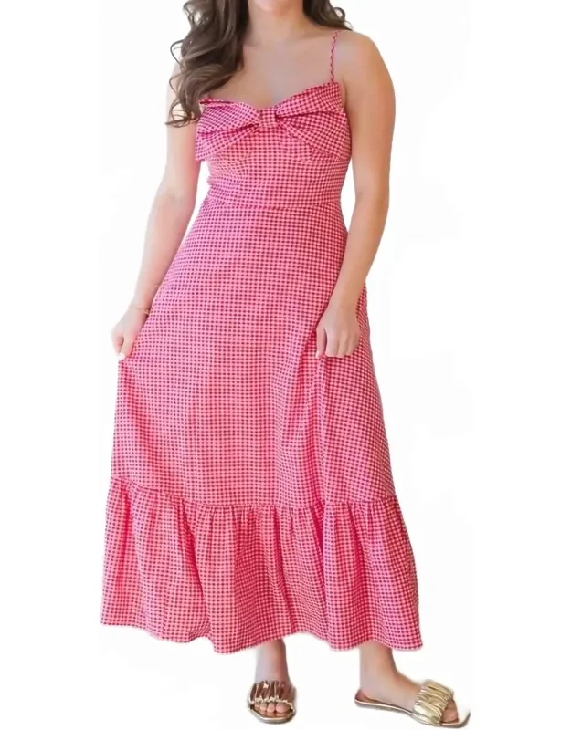 Lily Bow Gingham Dress