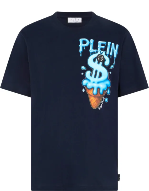 Round Neck T-shirt Cotton Jersey, Logoed Patch