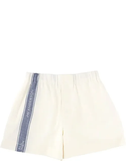 Relaxed Fit Linen Shorts