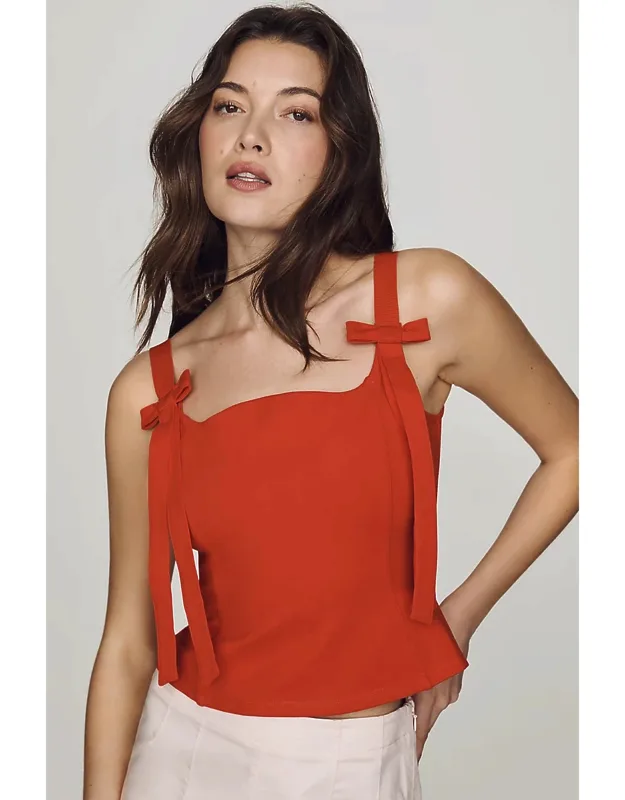 Bow-strap Tank Top