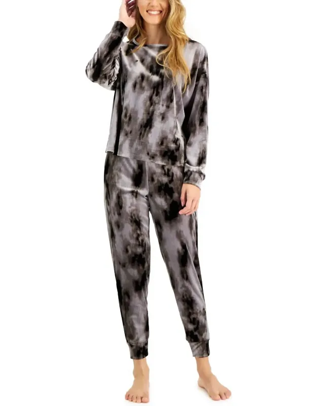 Tiedye Long Sleeve Top And Jogger Set
