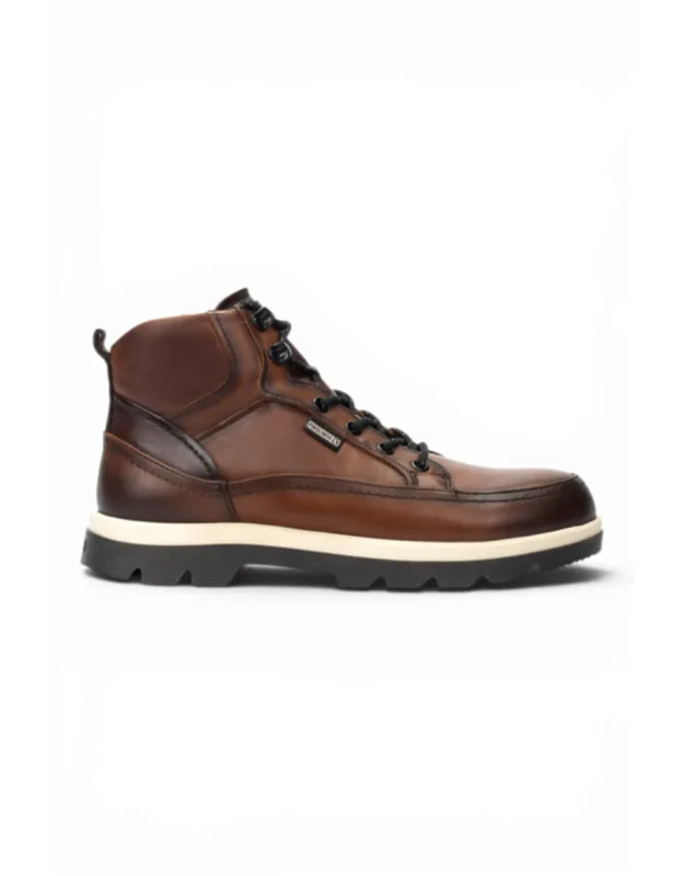 Leather Lace-up Ankle Boots