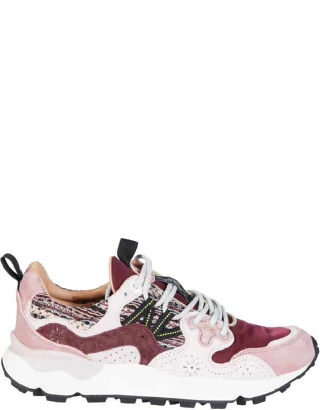 Yamano 3 Woolen Knit Suede-blend Layered Sneakers