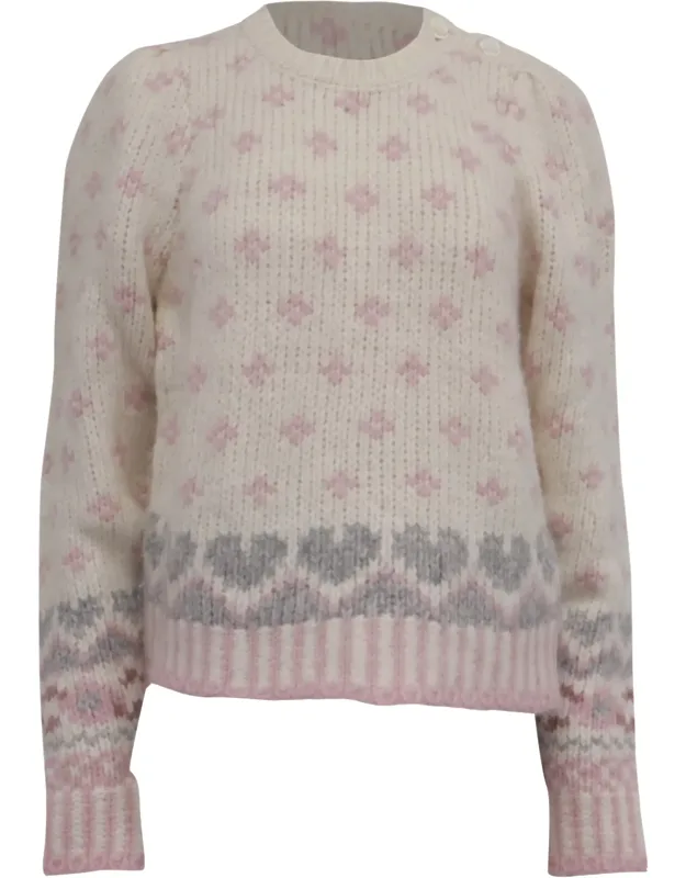 Floral-embroidered Sweater