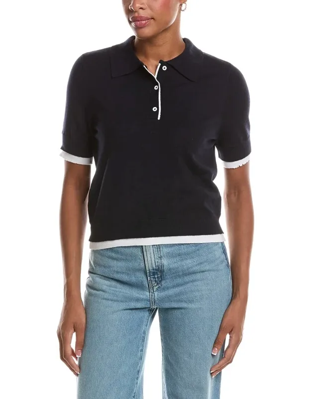 Jiya Short Sleeve Polo Neck Pullover