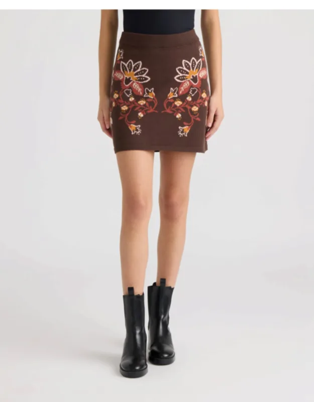 Jacquard Mini Skirt