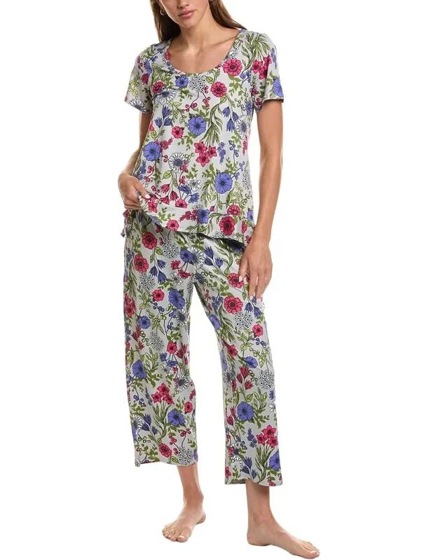 Flounce T-shirt Pajama Set
