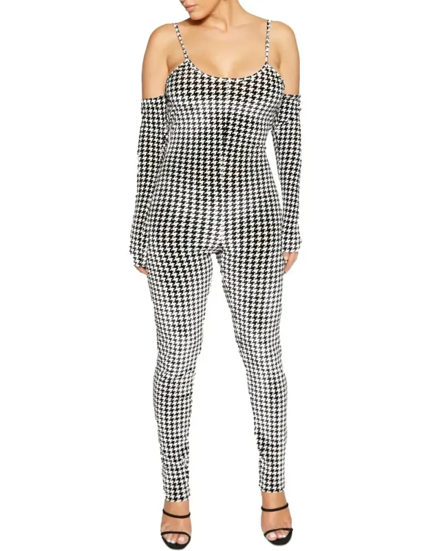 Long Sleeve Cold Shoulder Jumpsuit