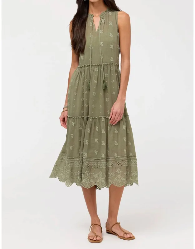 Susila Midi Tiered Dress