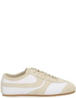 Low-profile Leather Suede Sneakers