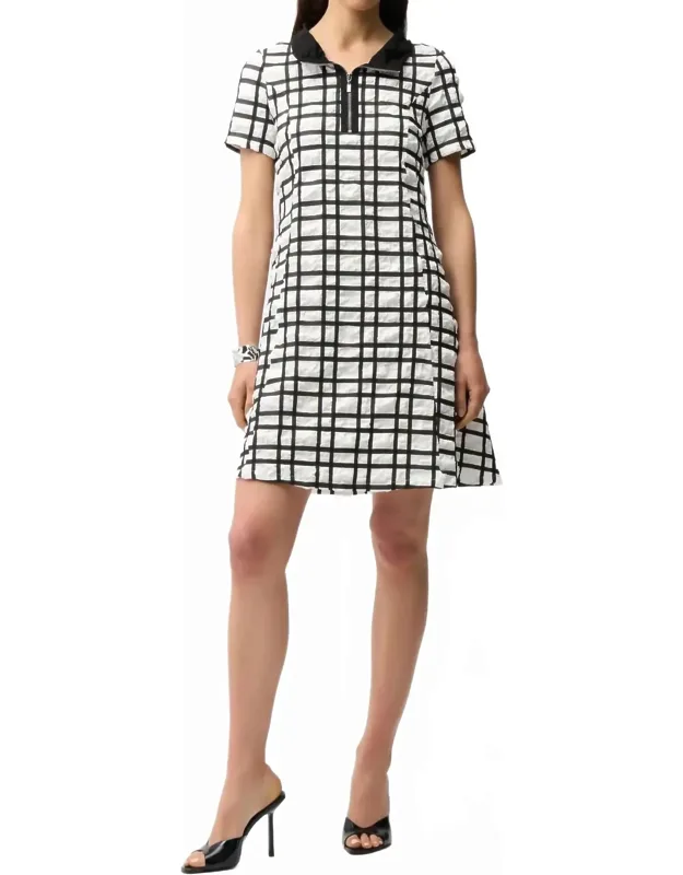 Plaid Mini A-line Dress