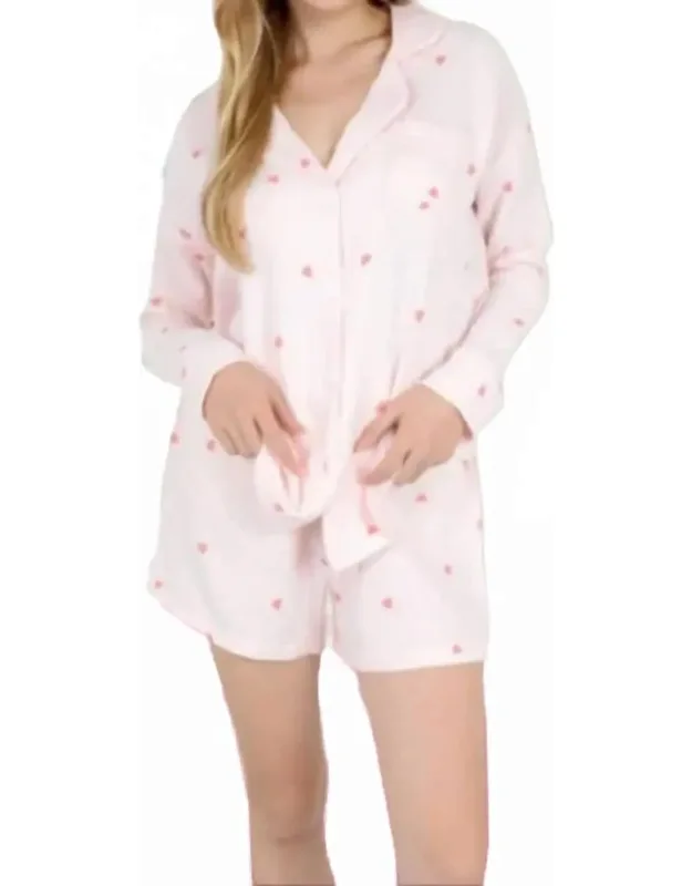 Two Piece Sweetheart Gauze Pajama Set