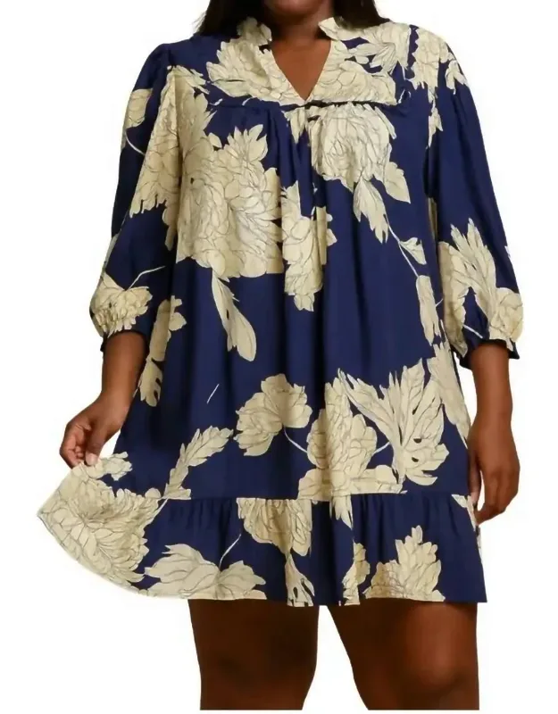 Floral Tiered Mini Dress