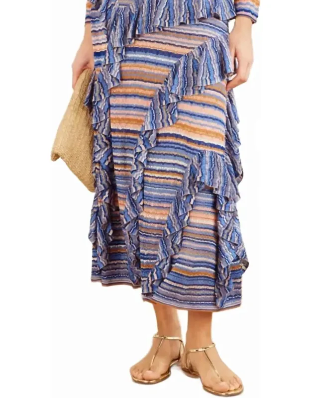 Delila Ruffle Knit Skirt