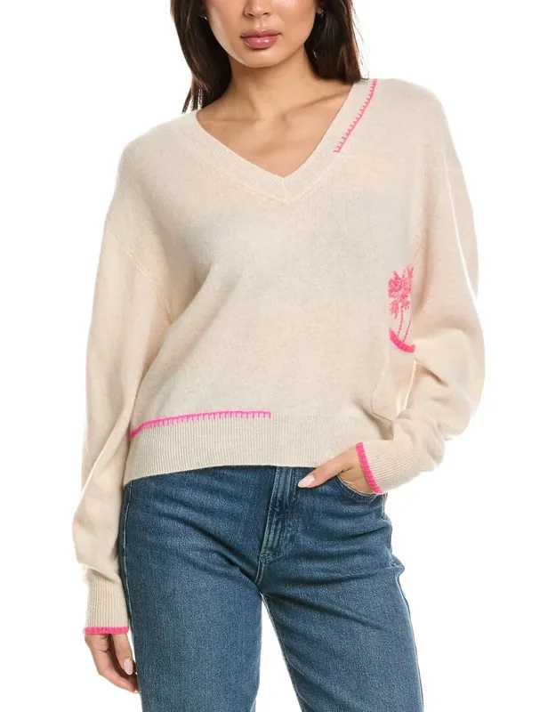 Palm Pocket V-neck Sweater
