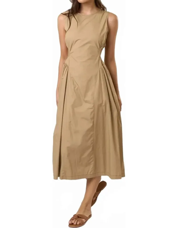 The Florence Cotton Cut Out Midi Dress