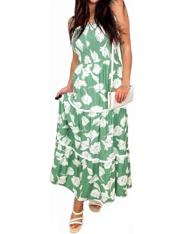 Back In Style Rayon Blend Maxi Dress