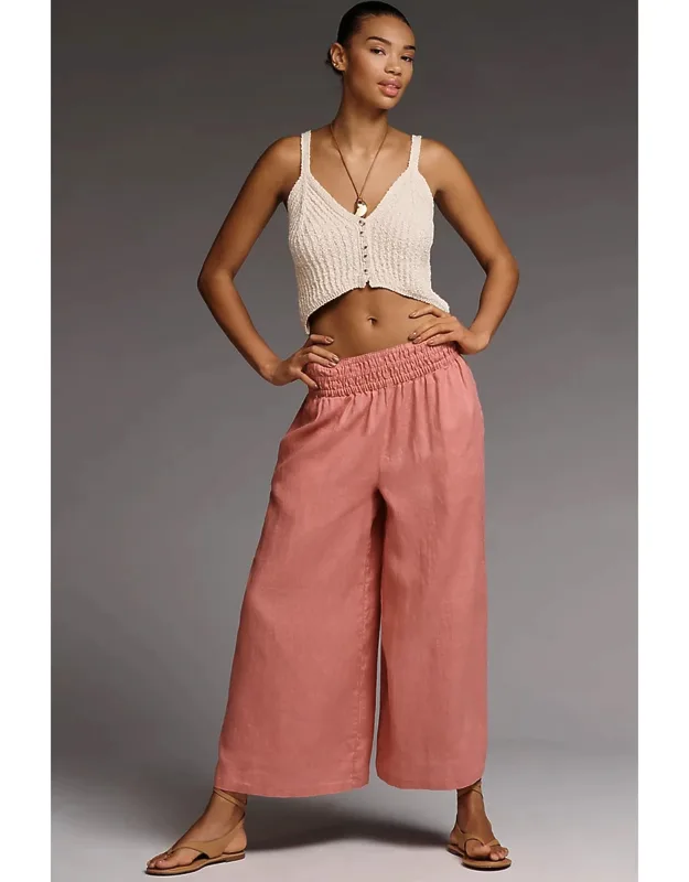 Linen Pull-on Pants