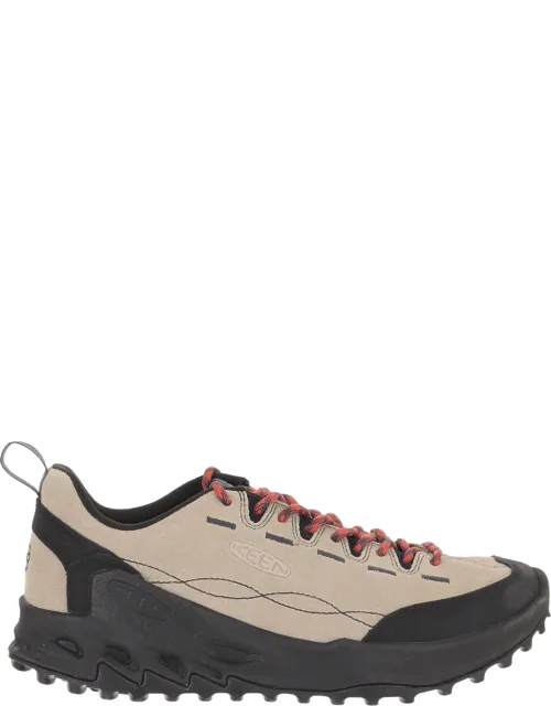 Mesh-lined Leather Sneakers