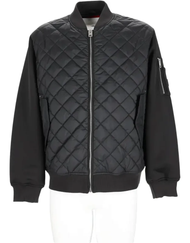 Quilted Utility Zippered Sports Jacket