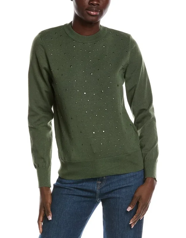 Studded Front Sweater