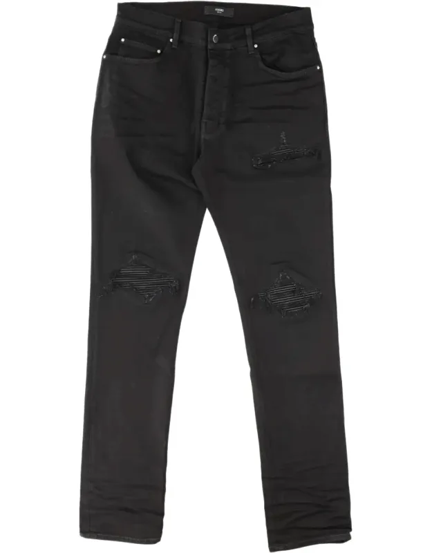 Distressed Cotton Jeans