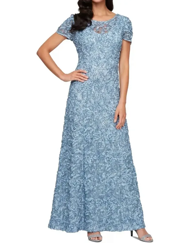 Soutache Sequin A-line Dress