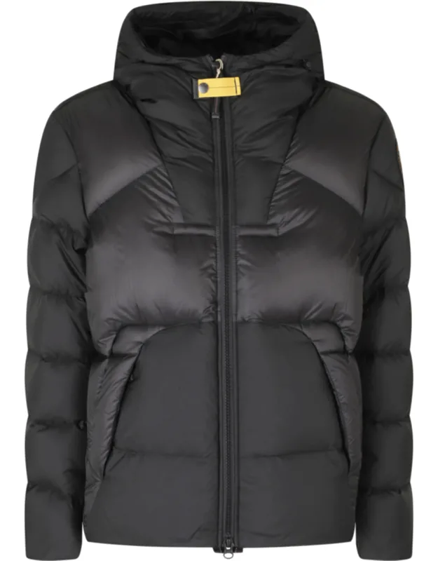 Hooded Down Jacket With Double-slider Zipper And Insulated Design