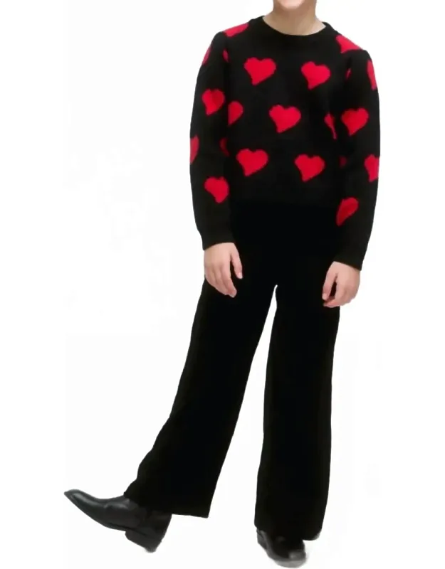 Heart Knit Sweater Jumper