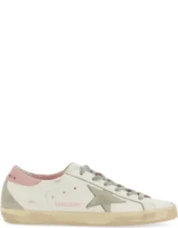 Distressed Leather Low-top Sneakers