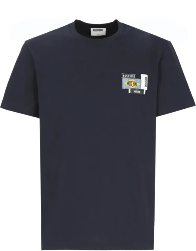 Embroidered Logo Patch Cotton T-shirt