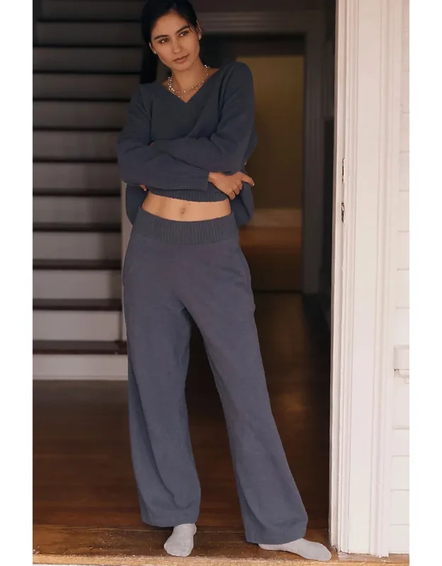 Bouclé Wide-leg Pants