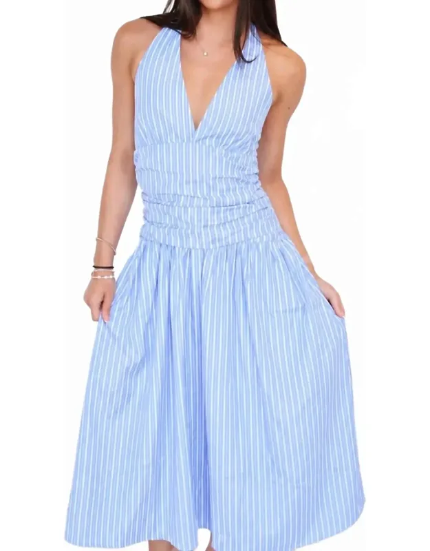 The Annie Halter Midi Dress