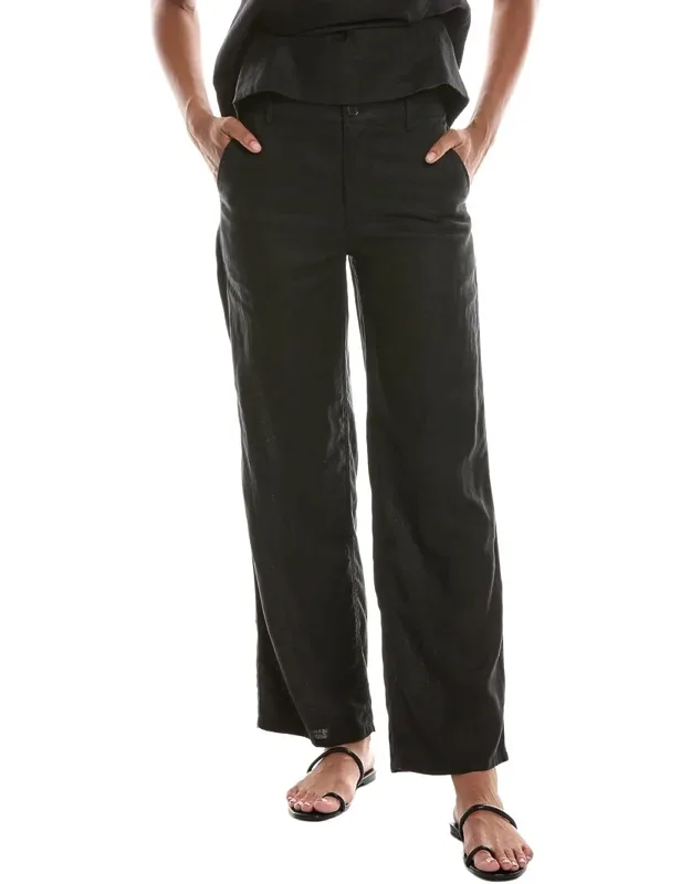 The Zoe Relaxed Straight Linen Pants