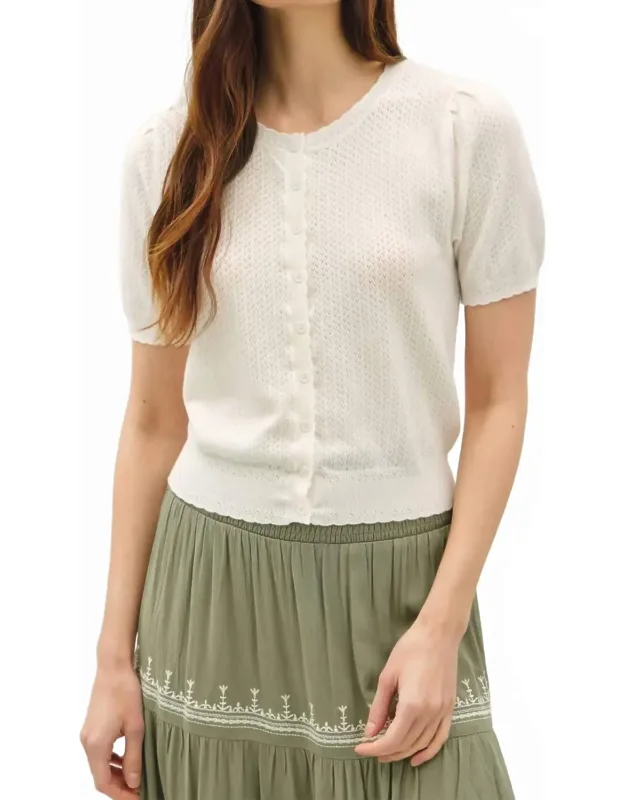 Poppy Short Sleeve Cardigan