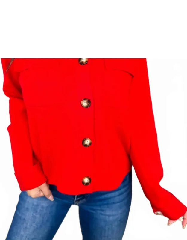 Rayon Blend Long Sleeve Button-up Sweater