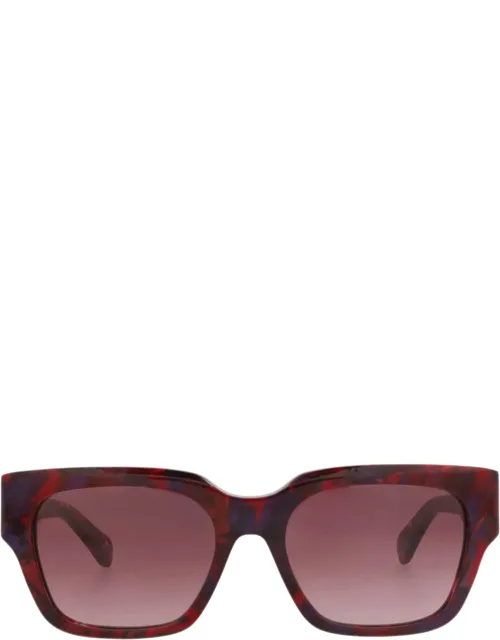 Square-frame Sunglasses With Protective Case And Cleaning Cloth