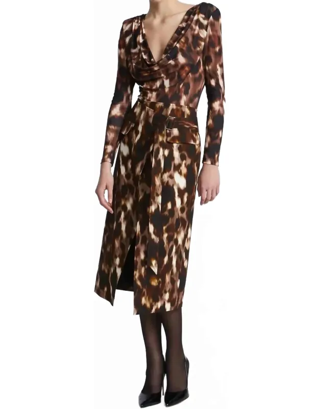 Overlap Midi Skirt