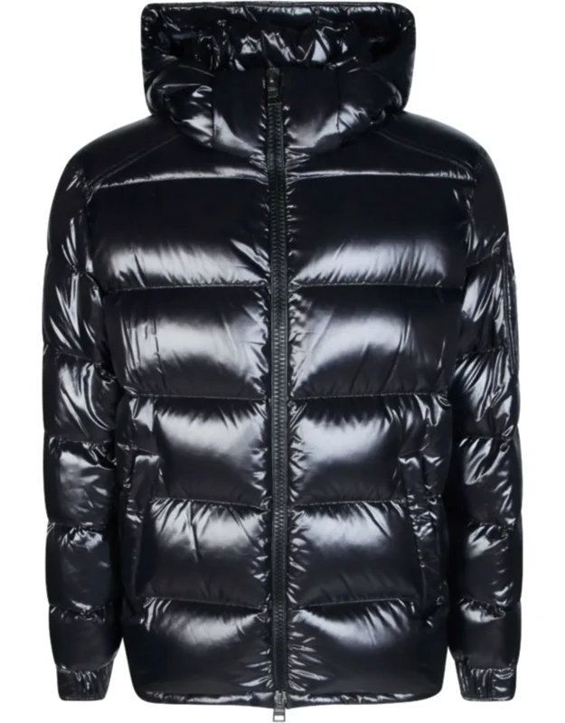 Glossy Hooded Down Jacket