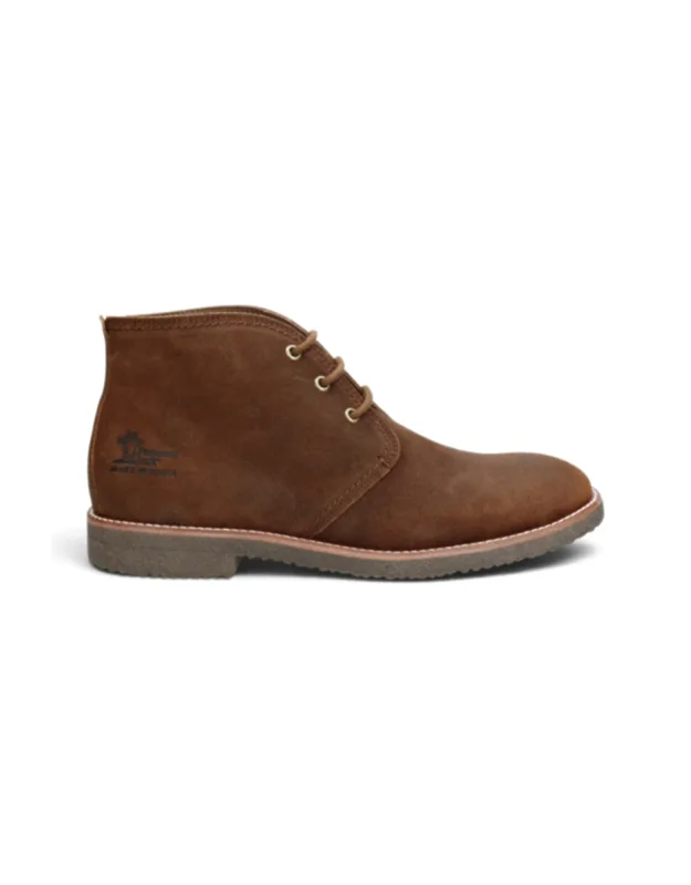Leather Waterproof Lace-up Desert Boots