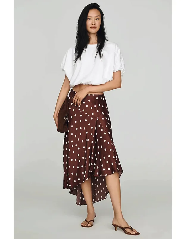 Satin High-low Slip Skirt
