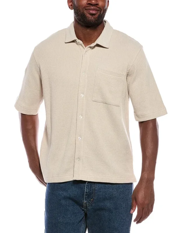 Waffle Button-down Shirt