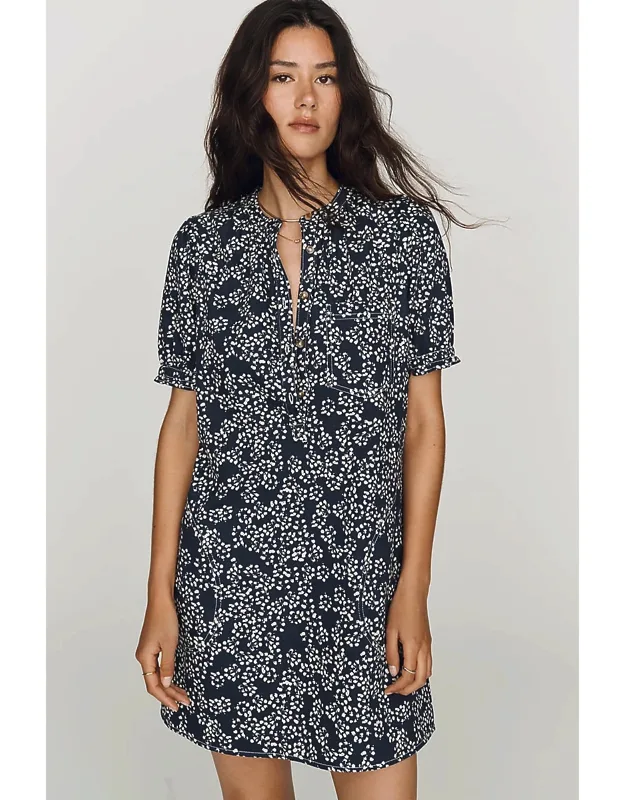 Puff-sleeve Mini Dress