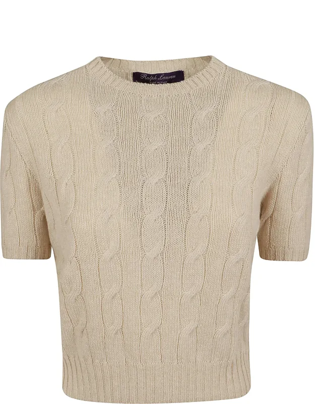 Cashmere Cable-knit Crewneck Pullover