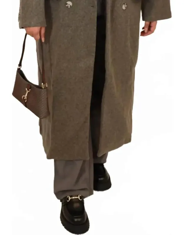 Double Breasted Lapel Duster Coat